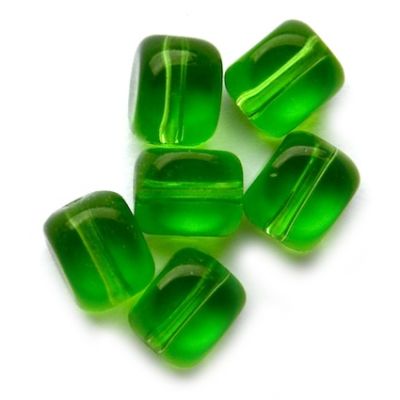 GL5023 8mm Rounded Green Cube