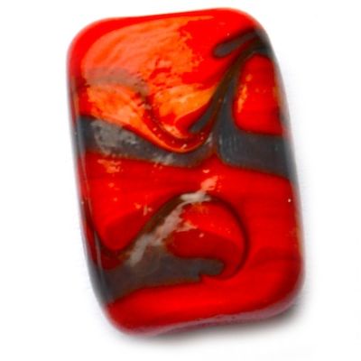 GL5152 25x18mm Red Swirl Lozenge