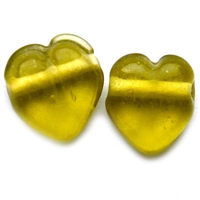 GL5278 12mm Lime Flat Heart