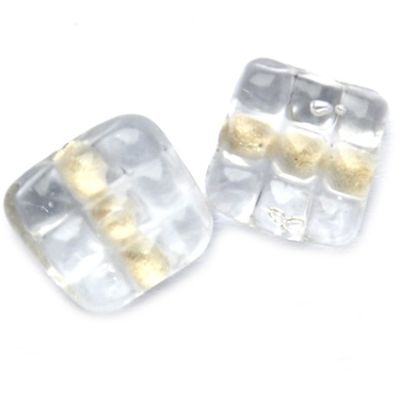 GLx5292 12mm Clear Squiggly Square