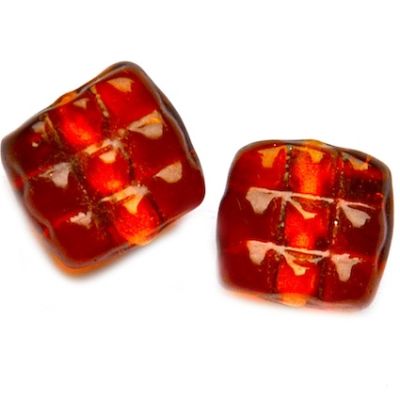 GLx5295 12mm Brown Squiggly Square