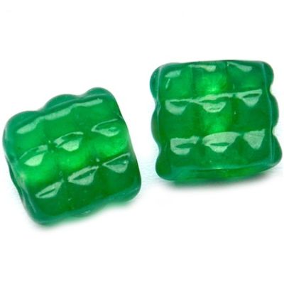 GLx5297 12mm Soft Teal Squiggly Square