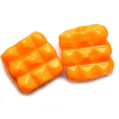 GLx5301 12mm Opaque Orange Squiggly Square