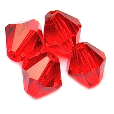 GLx5378 8mm Red Bicone