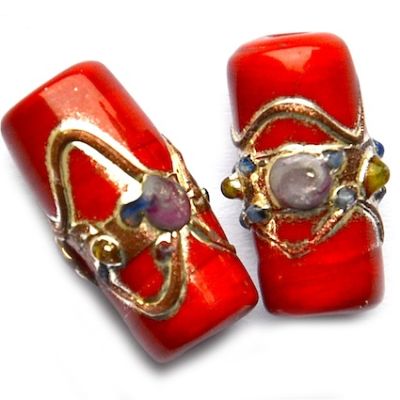 GL5418 22x10mm Cherry Red Tube