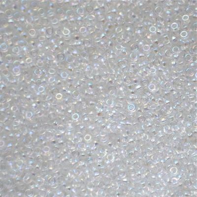 15-0250 Crystal AB Size 15 Seed Beads