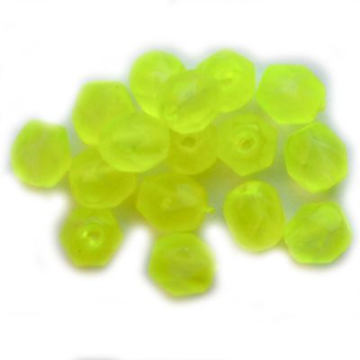 FG490 4mm Neon Yellow Facet