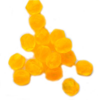 FG491 4mm Neon Orange Facet