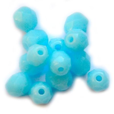 FG496 4mm Op Turquoise Facet