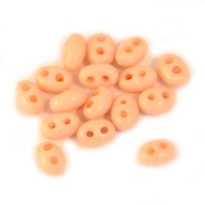 TW086 Chalk Biscuit Twin Beads