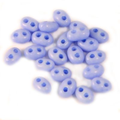 TW087 Chalk Powder Blue Twin Beads