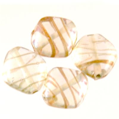 GL5569 12-15mm Crystal Glossy Rhomboids