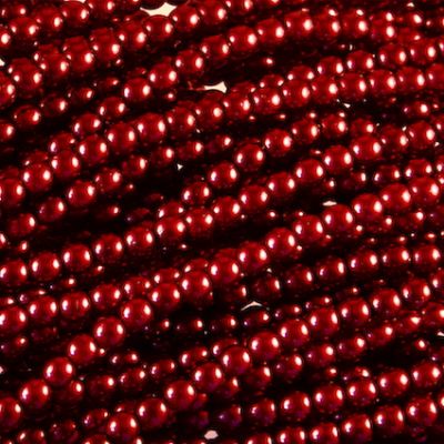 GP310 3mm Aubergine Glass Pearls