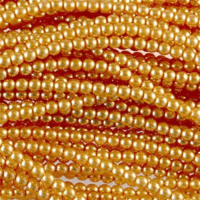 GP319 3mm Antique Gold Glass Pearls