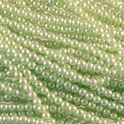 GP322 3mm Pale Mint Glass Pearls