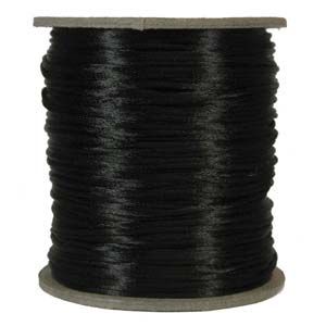 TG051 1mm Black Rattail Cord