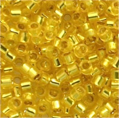 DB0145 Silver Lined Yellow Delica