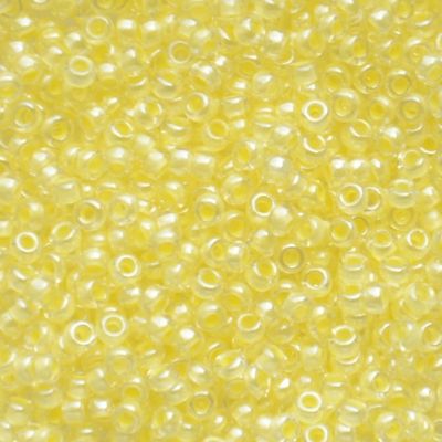RC152 Yellow Ld Crystal Size 10 Seed Beads