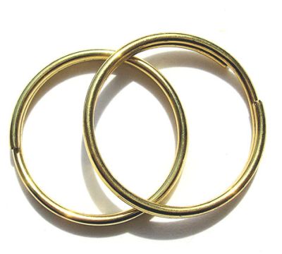 FN034 Gold 25mm Split Ring
