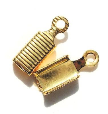 FN150 Pair of Gold Large Box Lace Ends