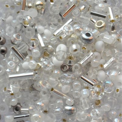 MX001 Crystal/White Seed and Bugle Mix