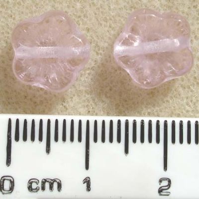 GL0665 8mm Baby Pink 5 Petal Flower