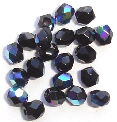 FG327 3mm Black AB Facet