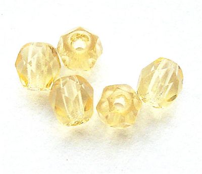 FG402 4mm Jonquil Facet Bead