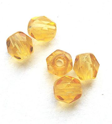 FG403 4mm Topaz Facet Bead
