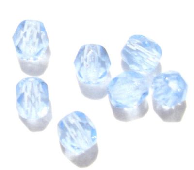 FG409 4mm Pale Blue Facet Bead