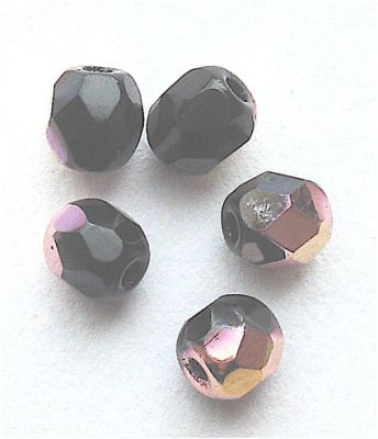 FG452 4mm Half Copper Black Facet