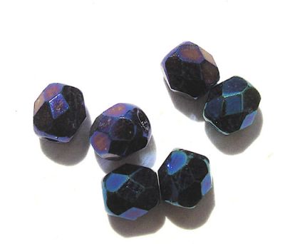 FG456 4mm Scarab Blue Facet