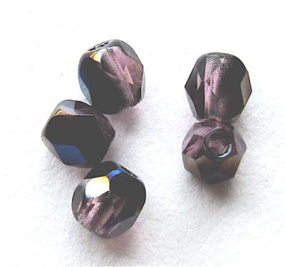 FG459 4mm Purple Helio on Purple Facet