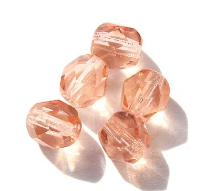 FG606 6mm Peach Facet