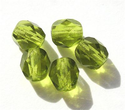 FG618 6mm Olive Facet