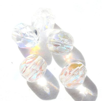 FG637 6mm Crystal AB Facet