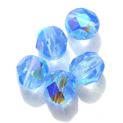 FG645 6mm Pale Blue AB Facet