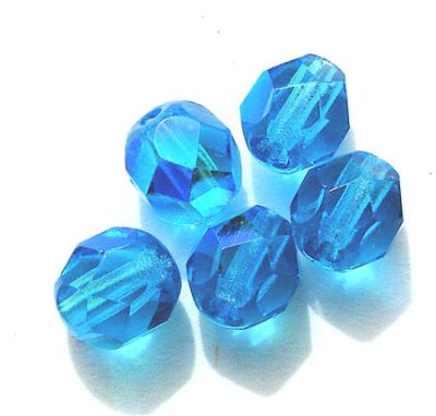 FG647 6mm Dark Turquoise AB Facet