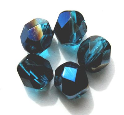 FG661 6mm Half Helio on Capri Blue Facet