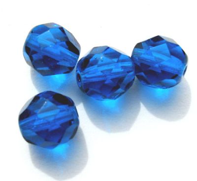 FG814 8mm Capri Blue Facet