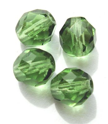 FG826 8mm Fern Green Coated Facet