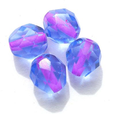 FG860 8mm Purple lined Blue Facet
