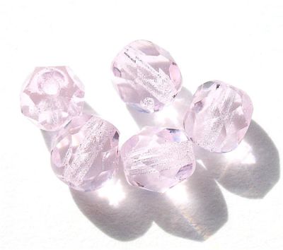 FG619 6mm Pale Pink Facet