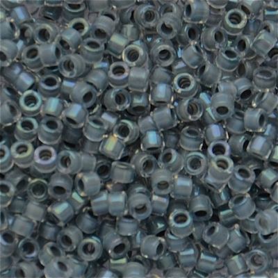 DB0081 Grey Lined Crystal AB Delica