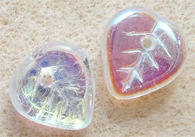 GL1200 9x8mm Crystal AB TO Leaf