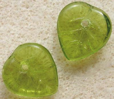 GL1217 9x8mm Olive TO Leaf