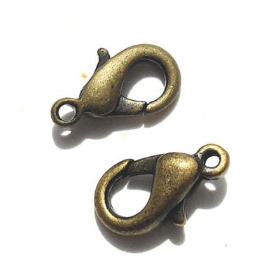 FN024 Burnished Gold Medium Lobster Catch 13mm