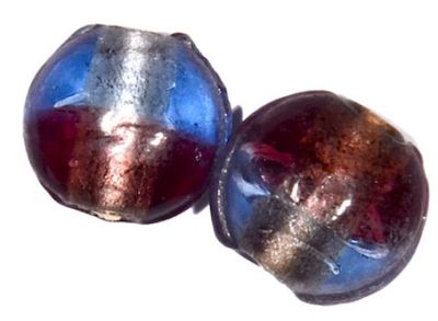 GLx0208 12mm SL Purple and Pale Blue Bicoloured Disc