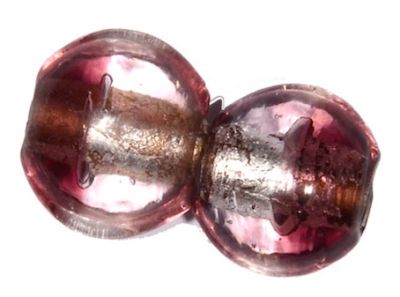 GLx0216 12mm SL Lilac and Silver Bicoloured Disc