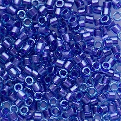 DB0284 Lined Aqua/Amethyst Delica